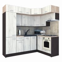Bucatarie de Colt BIG GENA NEW ST. 160-230, Wenge / Decor K001
